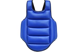harayaa Reversible Taekwondo Protector Chaleco Rib MMA Boxeo Karate para Sanda, Mujeres Hombres, Niños, Muay Thai,