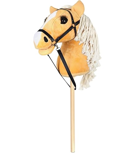 Pink Papaya Pluchen XXL 100 Cm Paard - Sternchen - Bijna Levensgroot Speelgoed Paard Om Op Te Rijden Staand Paard Xxl Speelgoed Paard Tot 100 Kg Belastbaar Paard Voor Kinderen Met Kleine Borstel