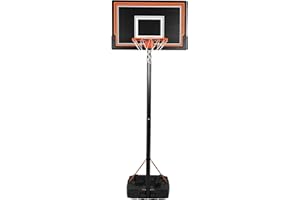 Swager Panier de Basket Ball sur Pied, Hauteur réglable de 2.3 à 3.05 m (5 Niveaux réglables) avec roulettes