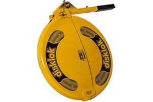 Disklok Lenkradsperre 'Gold Edition' - SCM geprüft Universelle Diebstahlsicherung Strapazierfähig Hohe Sichtbarkeit Abschreckende Wirkung für Auto PKW Kfz Wohnmobil