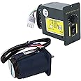 Gear Motor Control Kit, AC220V Heat Resistant Single Phase Variable Speed ​​Motor High Torsion For Reversible Lawnmower (1400R Per Minute (10 to 1400RPM))