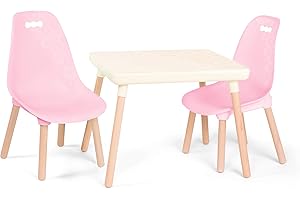 B. TOYS Ivory Table & Pink Chair Sets