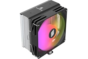 Silentware Bora CPU-Luftkühler, Air Cooler, 5 Kupfer-Heatpipes, 120mm leiser PWM Lüfter mit Hydro-Lager, A-RGB Beleuchtung, TDP bis 215W, Kompatibel mit Intel LGA 115X/1200/1700/1851 und AMD AM4/AM5