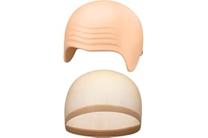 CMUYKIBU Latex Haut Farbe Glatze Maske,Glatze Deckel Glatze Haut,Dick Latex Kopf Kappe Haut,Schädel Perücke Kappe Kostüm Cosplay Hut für Kinder Erwachsene