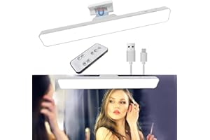 Hont Rechargeable Wireless Vanity Mirror Lights Battery Touch Light Adjustable 3 Colors Brightness Cordless Mirror Lights for Makeup Light Magnetic Stick On Lights for Mirror Vanity Bathroom Wall