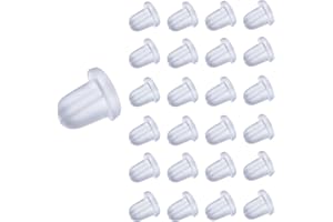 THE BEAD SHOP Fermagli di sicurezza in plastica per orecchini, perni, creazione di gioielli, confezione da 100 (retro a proiettile - 200 pezzi)