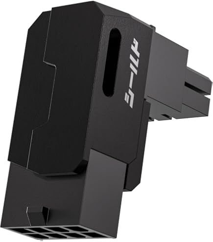 2 Stück 90° 8-Pin GPU Adapter – Rechtwinkliger Winkelstecker Für Grafikkarten, PCIe Netzadapter (nach Oben Abgewinkelt)