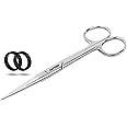 AFTREN First Aid Scissors Nursing Operative Dissecting Scissor Sharp Tips Straight Shears j2 Stainless Steel Hospital Supplies Home Clinic Hair Scissor 5.5 Inch