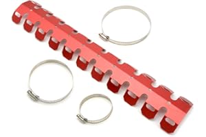 MZ-STORE Moto Universel 50CM Tuyaux D'échappement de Protecteur Couverture de Bouclier Chaleur pour EXC XC SX | KX KLX KFX KDX | F650 R1200GS | XR CR | YZ XT RT | DR RMX (Rouge)