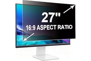 ‎RUORD ruord Sichtschutzfolie für 27 Zoll 16:9 (59.7x33.6cm) Monitor - Blaulichtfilter & Blendschutz, Abnehmbar Blickschutzfolie | PC Blickschutzfilter für Büro
