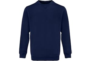 WORK IDEA Sweat-Shirt à col Rond pour Homme, vêtement de Travail, Pull Basique pour Homme