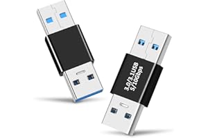 AIYEEN Confezione da 2 adattatori USB 3.0/3.1 maschio a maschio e OTG USB A ad A, estensione o espansione