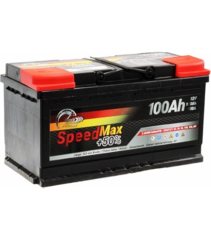 SIGA Autobatterie 100Ah 12V Starterbatterie Ersetzt 88Ah 90Ah 92Ah 95Ah