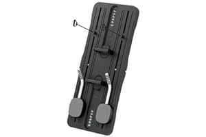 Iswawo Pilates Board, Faltbarer Pilates Reformer Maschine Set für Zuhause Multifunktional Bauchtrainer Automatischer Rückprall Workout Equipment, Core-Stärke, Gleichgewicht, Flexibilität