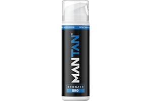 MANTAN Self Tan Tinted Moisturiser For Men 150ml – Gradual Bronzing Lotion With Tahiti Monoi Oil, Argan Oil & Pro Vitamin B5 For Deep Hydration, Smooth Skin, And A Natural Sunkissed Bronze By Man Tan