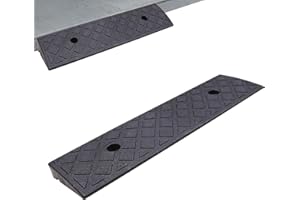 Youngwier Kerb Ramp 3 cm High Threshold Ramp Wheelchair Ramp Portable PVC Ramp Driveway Ramp Plastic Threshold Ramp Kerb Ramp Door Threshold Ramp for Walker Wheelchair Motorcycle Car