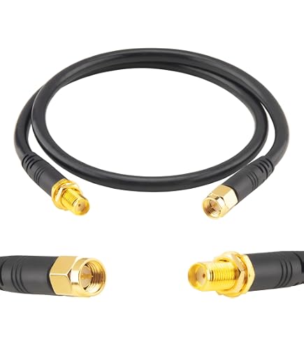 2x RG316 Koaxialkabel – SMA-Stecker Auf BNC-Stecker, 50 Ω, 30 Cm Länge, Für WLAN-Router & Antennen