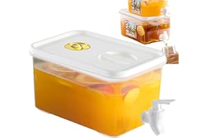 XIIXUUJ Distributeur De Boisson Avec Robinet, 3L/5L/10L Distributeur D'eau En Plastique Avec Robinet Et Filtre, Distributeur D'eau Au Citron Pour Les Boissons Froides, Jus De Fruits, Cocktails