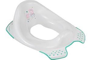 keeeper Peppa Pig Kinder-Toilettensitz, Ab ca. 18 Monate bis ca. 4 Jahre, Anti-Rutsch-Funktion, Ewa, Grau