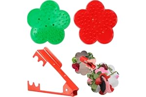 DEANKEJI 3 Pezzi Strumento di Rimozione delle Spine, Includere Due Spogliarellista di Spine e Uno Potatori da Giardino, Metal Strumenti da Giardinaggio, per la Casa, Il Giardino, Il Negozio di Fiori