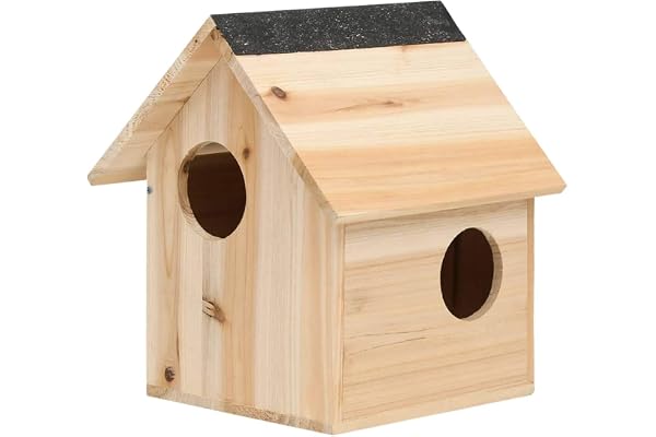 Tidyard Maison pour écureuils Nichoirs pour écureuils Bois de Sapin Massif 26x25x29 cm