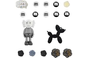 MIESHERK Ciondoli alla moda per scarpe Croc, ciondoli di design per croc e scarpe di lusso per bambini, adulti, donne, uomini, simpatici ciondoli a bolle di massaggio, spille decorative alla moda, Plastica