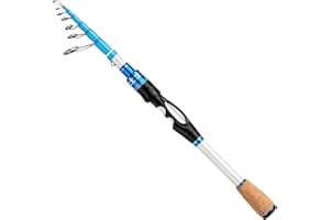 EOW XPEDITE MAX Portable Telescopic Casting/Spinning Fishing Rods, 24T Carbon Rod Blanks & Solid Carbon Tip, Split Cork Grips, Travel Rod, Short Collapsible Rods