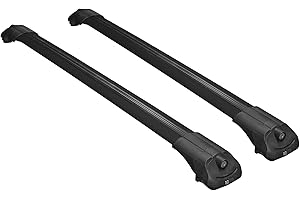 Omad Compatible avec Volkswagen Tiguan 2016-2020 Barres de Toit ACE-1 Railing Porte-Bagages de Voiture Noir