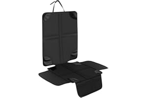 M.J COMFY-LIFE Car Seat Protectors,Leather Seats Protectors For Child Car Seats With Non-Slip Bottom Waterproof Large Mesh Pockets