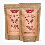 Barazzo Pork Jerky Barbecue | 1 kg (2x500g Maxibeutel) | 100% regionales Trockenfleisch aus DE | Beef Jerky/Biltong | protein