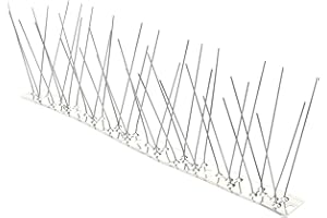 Cabilock Bird Spikes Stainless Steel Metal Roof Guard Pigeon Prevention Rodent Deterrent Animal And Pest Control Supplies