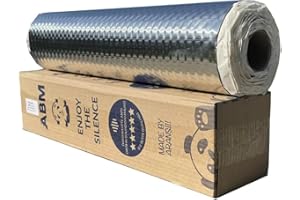 ABM ENJOY THE SILENCE ABM - Tappetino isolante autoadesivo in alluminio butilico, 2 mm, 50 cm x 400 cm = 2 m²