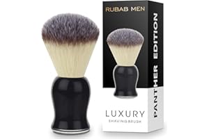 RUBAB MEN Premium Soft Shaving Brush for Men |Panther Edition| - Experience Luxury Shaving with Cruelty-Free Bristles & Elegant Black-Toned Handle | Handcrafted with Passion in India