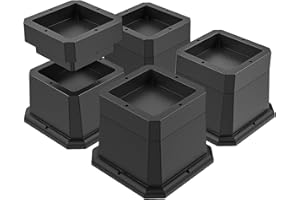ACCMUZZY 4pcs Bed Risers,Lift Height Furniture Risers,Chair Raisers,Sofa Risers for The Elderly,Square Desk Riser Blocks,Bed Legs Risers,Elephant Feet Chair Risers,Table Risers for Couch,Sofas (2,3 inch)