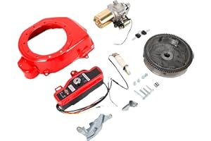 chennnls Anlasser Elektrostart-starter-kit, 4-Takt Elektrostart Kit Für Honda GX160 5,5PS GX200 6,5 PS, Elektro-Starter Motor mit Magnet Schlüsselschalterbox und Schlüsseln
