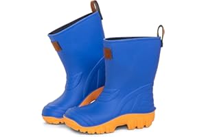 CLUB4BRANDS Children's Wellington Rain Boots | Rubber Boots with Removable Insoles | Waterproof and Non-Slip Children's Wellies | Made in Italy
