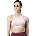 Enamor Women's Cotton Sports Bra - Medium Support, Non-Padded, Non-Wired, Full Coverage, Pop-On Style
