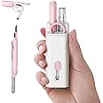 V2COM 7-In-1 Electronics Cleaner Kit - 7 in 1 Keyboard Bluetooth Headset Cleaning Brush Kit, Portable Multifunctional Cleaning Tool for PC Monitor, Earbud, Cell Phone, Laptop Etc (pink)