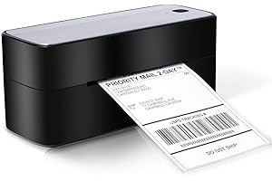 Omezizy USB Etikettendrucker, pm-241 Labeldrucker, 10,2 x 15,2 cm Label Printer, Thermodrucker, Ettikettendrucķer, DHL Etikettendrucker, Label Drucker Kompatibel mit USPS, Shopify, Amazon, Etsy, Ebay