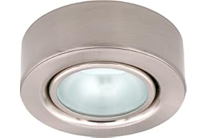 Leyton Lighting 12v 20w halogen surface downlight stainless steel warm white Driver Required