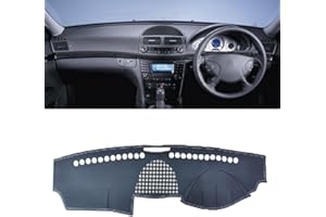 ZIRIA Leder-Armaturenbrett-Abdeckung, Armaturenbrett-Matten-Teppich, für Mercedes-Benz E-Klasse (W211) E220 E200 E300 2003–2008