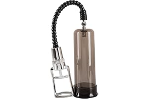 You2Toys Chrome Line Penispump, Transparent/Brun, 21 cm