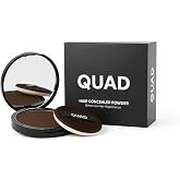 QUAD Sa&ccedil; Kapatıcı Pudra, Kahverengi, Unisex Sa&ccedil; ve Sakal Dolgunlaştırıcı, Doğal G&ouml;r&uuml;n&uuml;m, 10gr