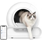 Haustier MSP08 Akıllı Otomatik Kedi Tuvaleti, Uzaktan Kontrol, 65lt Hazne, 9lt &Ccedil;&ouml;p haznesi-İyonizer K&ouml;t&uuml; Koku Giderici, Ağırl
