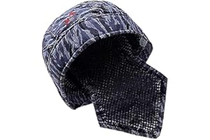 POFET Schweißschweißer Schutzhut Kappe Schal Schweißer Flammhemmender Baumwollhelm, 1 Stück (HGFS)