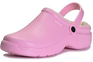 Eagsouni Pantofole Uomo Donna Zoccoli e Sabot Impermeabile Ciabatte da casa Pelliccia Foderato Pantofola Scarpe da Giardino Inverno