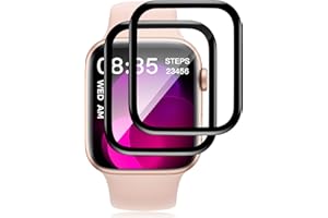 VideoSecu 2 pièces Verre Trempé pour Apple Watch se/6/5/4 40mm, Haute Sensibilité, 9H Dureté Anti Rayures protection écran, Bord 3D Haute définition pas de bulles vitre protection pour Watch 40mm