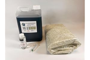 Swindon Composite Supplies : Fibreglass Resin Repair Kit - 2 Sq M of Fibreglass Matting, 2.5 kg Polyester Value Resin - GRP, Roofing, Ponds, Laminating by Swindon Composite Supplies