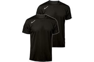 Asioka T-Shirt Technique pour Homme, Sport, Manches Courtes, Mesh | Vêtements de Sport d'été Respirants à séchage Rapide | Idéal pour la Salle de Sport, l'entraînement, Les Loisirs et Le Fitness