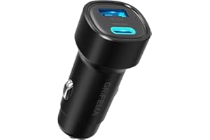 GRIFEMA Caricatore Auto USB C 48W, Adattatore Accendisigari a Doppia Porta con PD 30W e QC 3.0 18W, Ricarica Rapida per iPhone 16 15 14 13 12 Pro, Samsung Galaxy S25 S24 Ultra, iPad, Accessori Auto